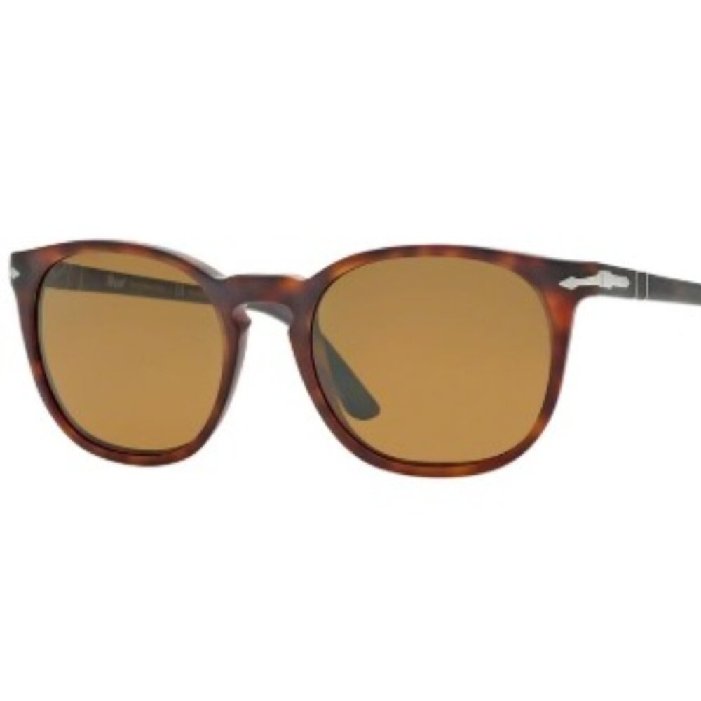 Persol 3007-S 9001/57 Matte Tortoise Sunglasses Brown Lens 53-18 145 3P